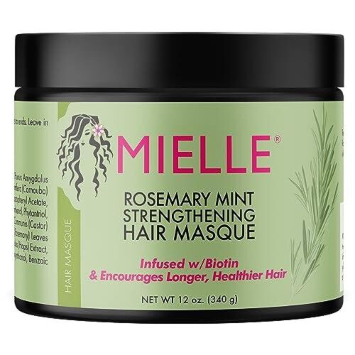 Mielle Organics Rosemary Mint Strengthening Hair Masque, 12 Oz