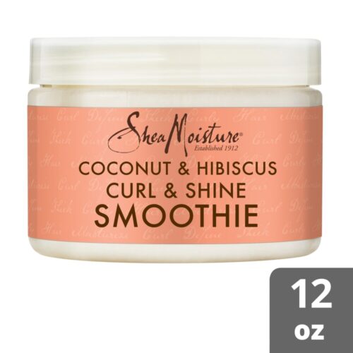 Shea Moisture Sulfate-Free Coconut & Hibiscus Smoothie Curl Enhancing Cream For Curly Hair -- 12 Oz