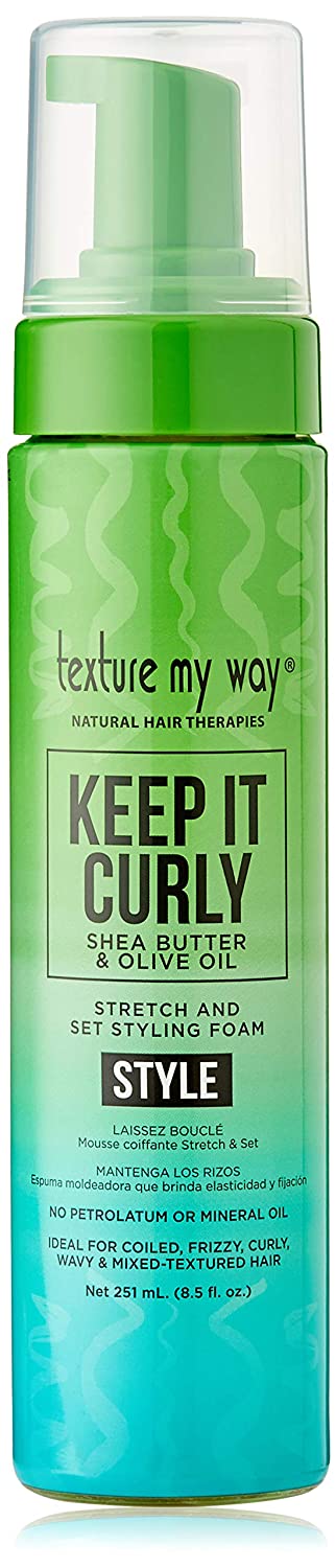 Texture My Way Keep It Curly Stretch And Set Styling Foam, 8.5 Oz