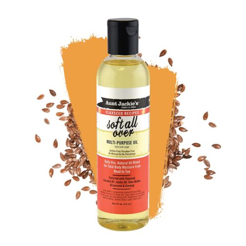 Aunt Jackie's Flaxseed Recipes Soft All Over Multi-Purpose Oil 8oz