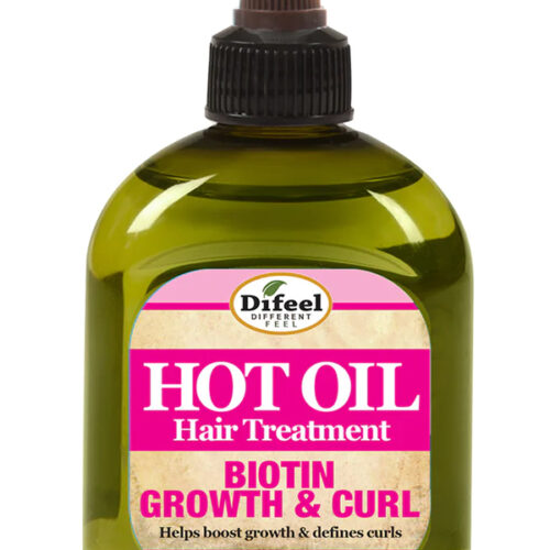 Difeel Growth & Curl Hot Oil Treatment With Biotin 7.1 Oz