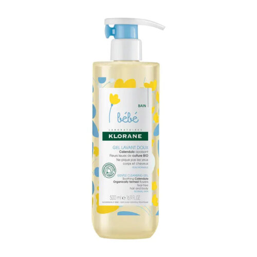 Klorane Bebe Gentle Cleansing Gel Soothing Calendula 500ml