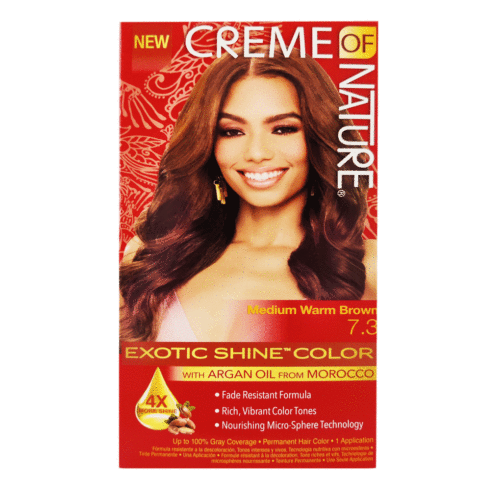 Creme Of Nature Exotic Shine Hair Color 7.3 Medium Warm Brown