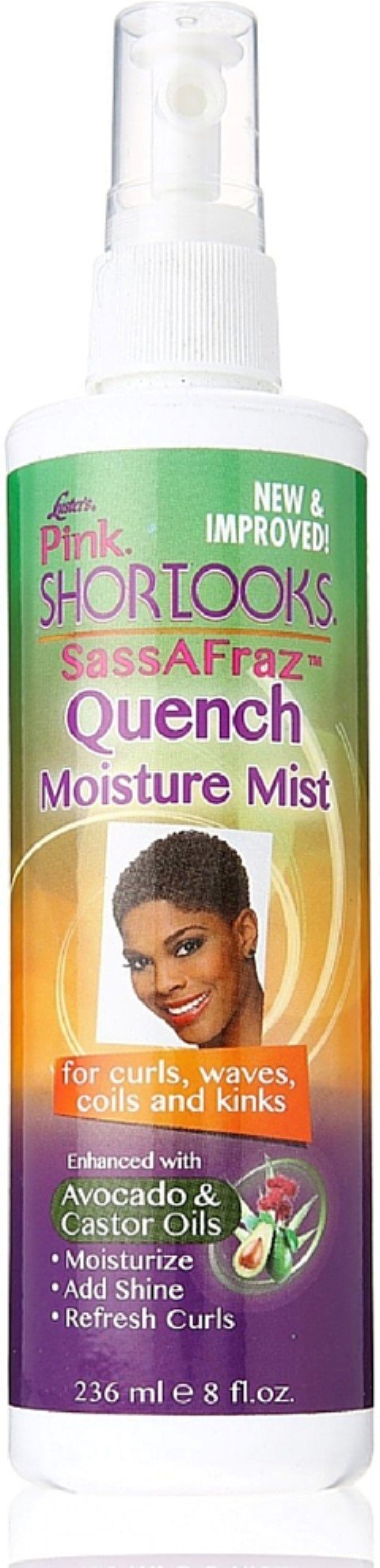 Luster's Pink Short Looks Sassafrazz Styling Spray 8 Oz