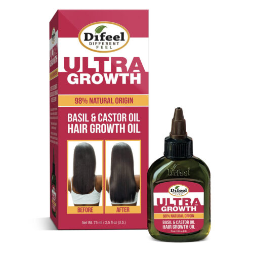 Difeel Ultra Growth Basil Castor Hair Oil 2.5Oz