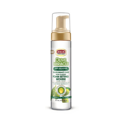 African Pride Olive Miracle Foam Setting Mousse 8.5oz