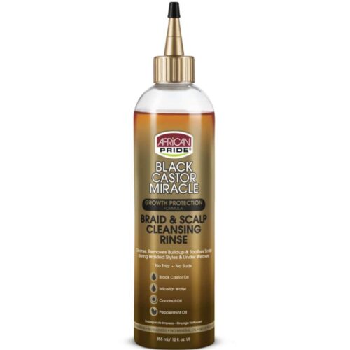 African Pride Black Castor Miracle Braid & Scalp Cleansing Rinse