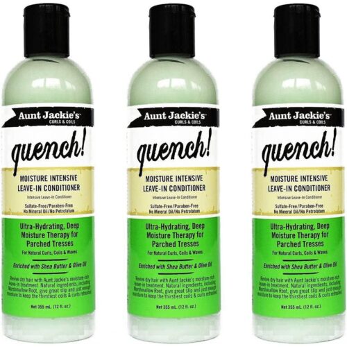 Aunt Jackie's Curls & Coils Quench Moisture Intensive Leave-In Conditioner - 12 Fl Oz