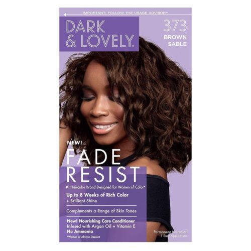 Dark and Lovely SoftSheen-Carson Fade Resist Rich Conditioning Hair Color, Brown Sable, 1 Kit