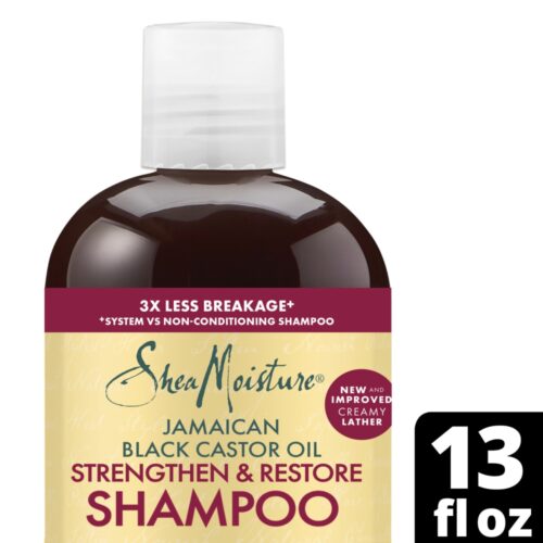 Shea Moisture Strengthen And Restore Shampoo 100% Pure Jamaican Black Castor Oil