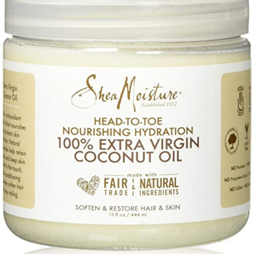 SheaMoisture 100% Extra Virgin Coconut Oil Nourishing Hydration, 15 Oz