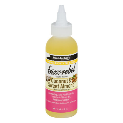 Aunt Jackie's Coconut & Sweet Almond Frizz Rebel Natural Growth Oil